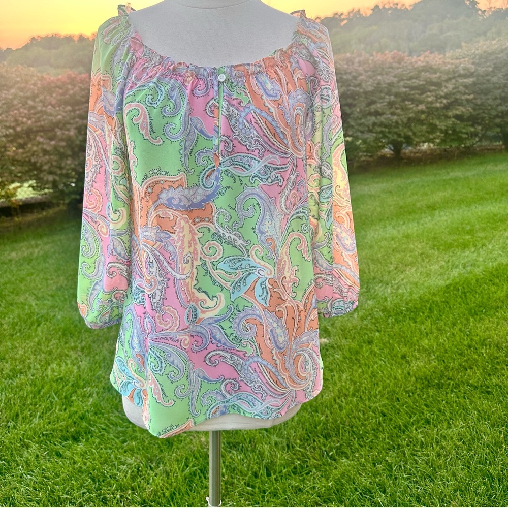 Chaps Paisley Blouse